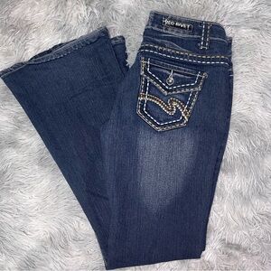 Red Rivet Dark Wash Flare Jeans Size 7